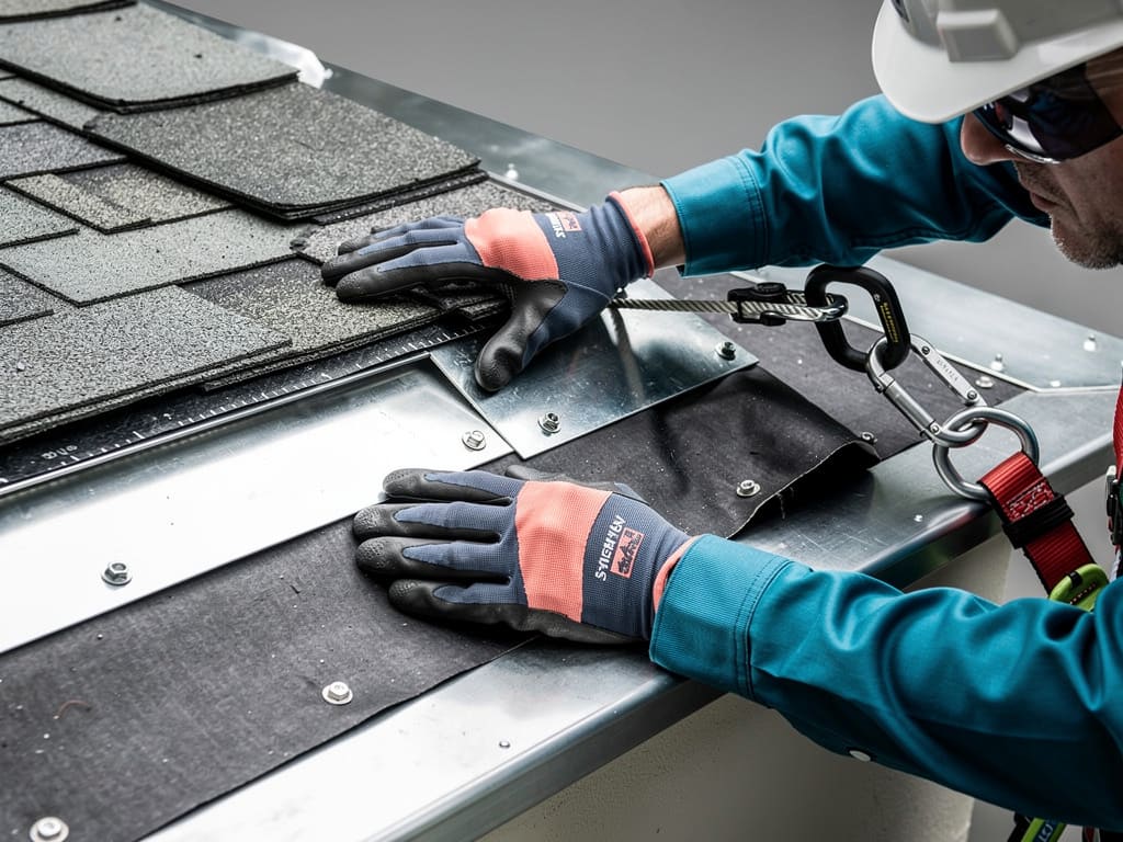 Controllo tecnico di una membrana impermeabile e della scossalina